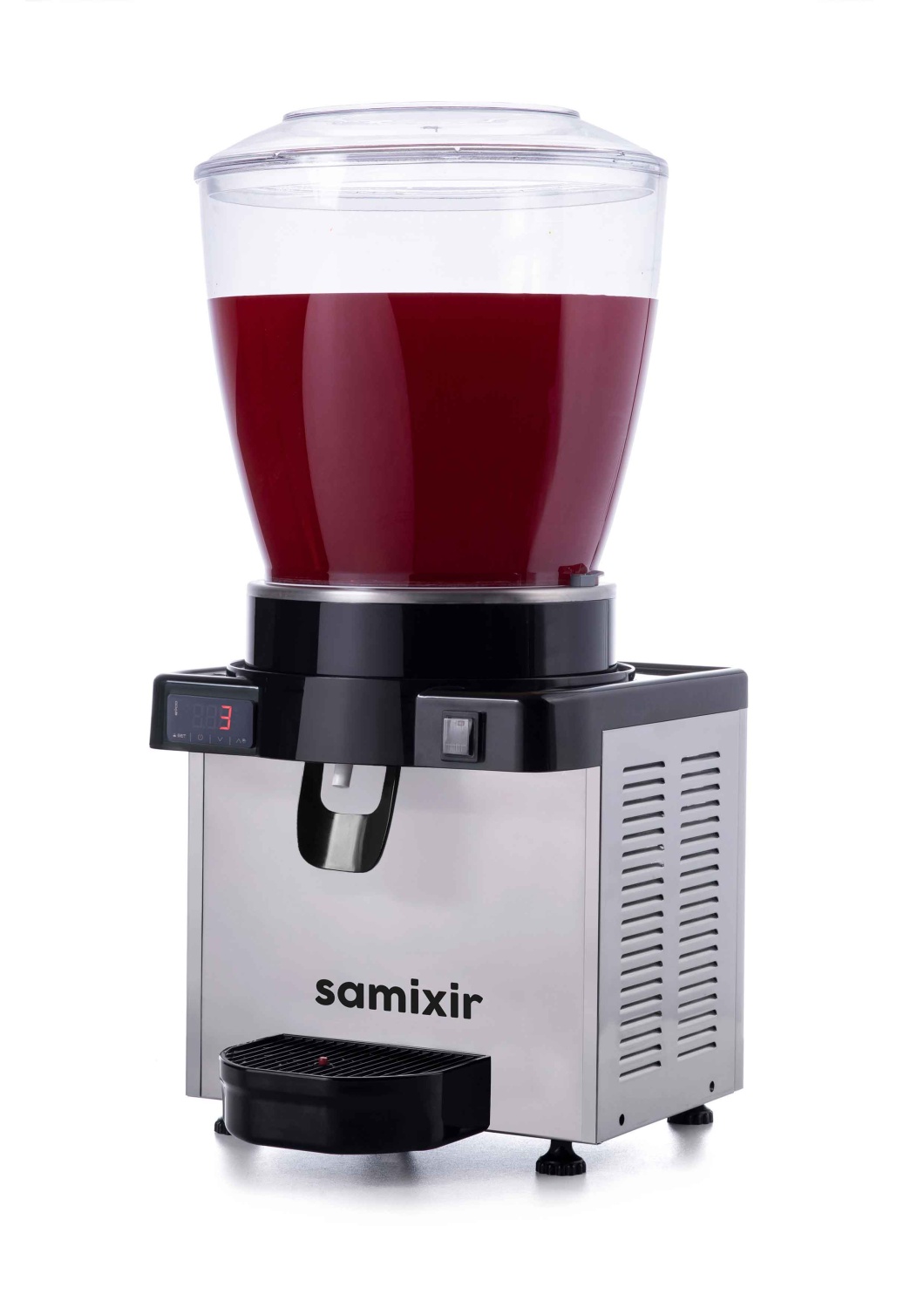 -	Samixir brand: Cold Beverage Dispenser. Model: Panoramic M40 (Digital).
