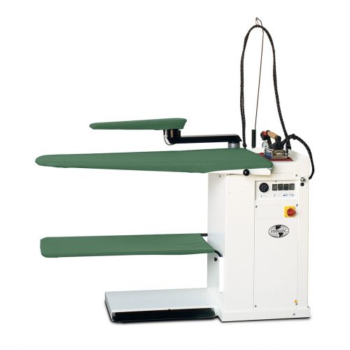 Air-operated press with collar & cuffs boards